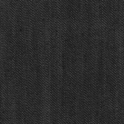 Italian Raw Black Stretch Cotton Denim - Detail