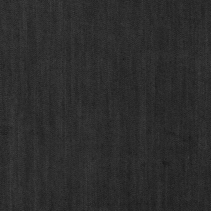 Italian Raw Black Stretch Cotton Denim