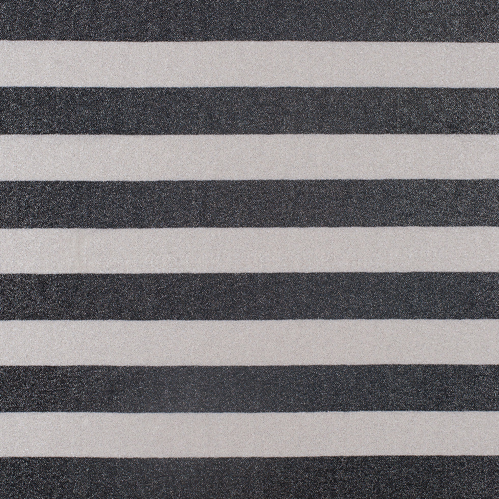Black and White Metalic Speckled Cotton Knit Jersey