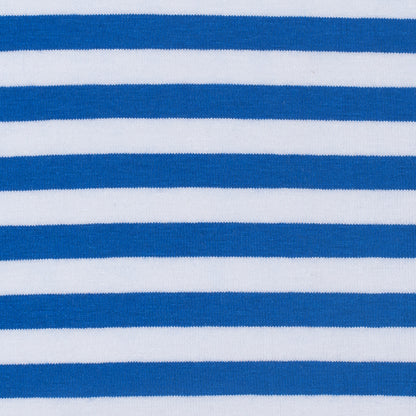 Primary Blue/White Striped Cotton Jersey Full