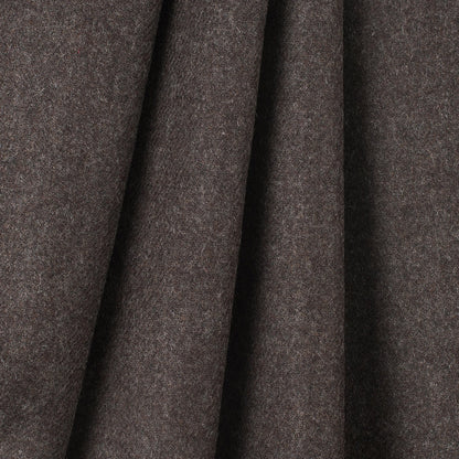 Dusty Brown/Black 2 Faced Wool Double Cloth Folded