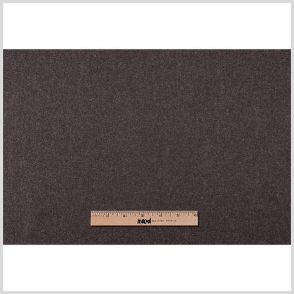 Dusty Brown/Black 2 Faced Wool Double Cloth Full
