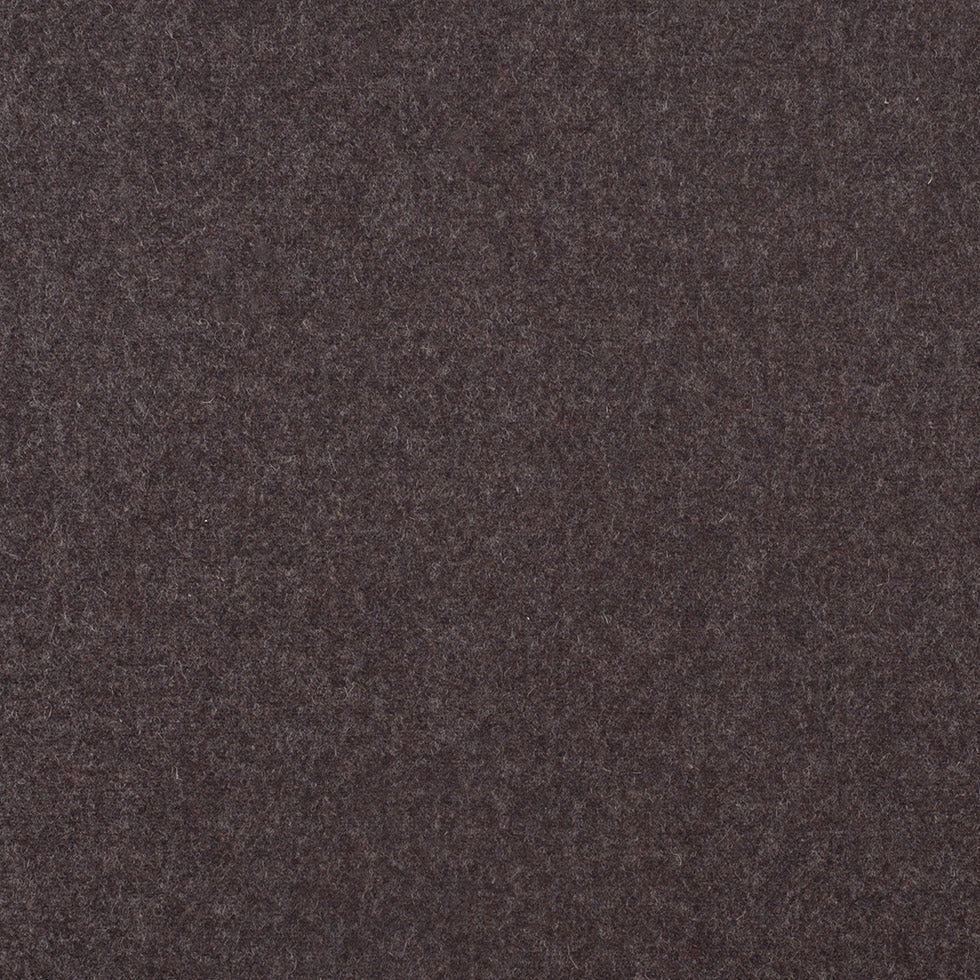 Dusty Brown/Black 2 Faced Wool Double Cloth