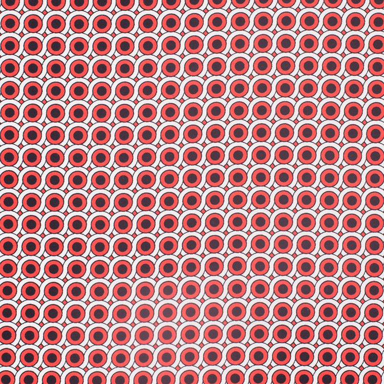 template--26688905969737__main-Poppy Red Geometric Stretch Cotton Woven