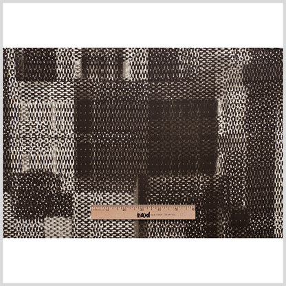 Multi Beige and Brown Abstract Geometric Viscose Jersey Knit Full