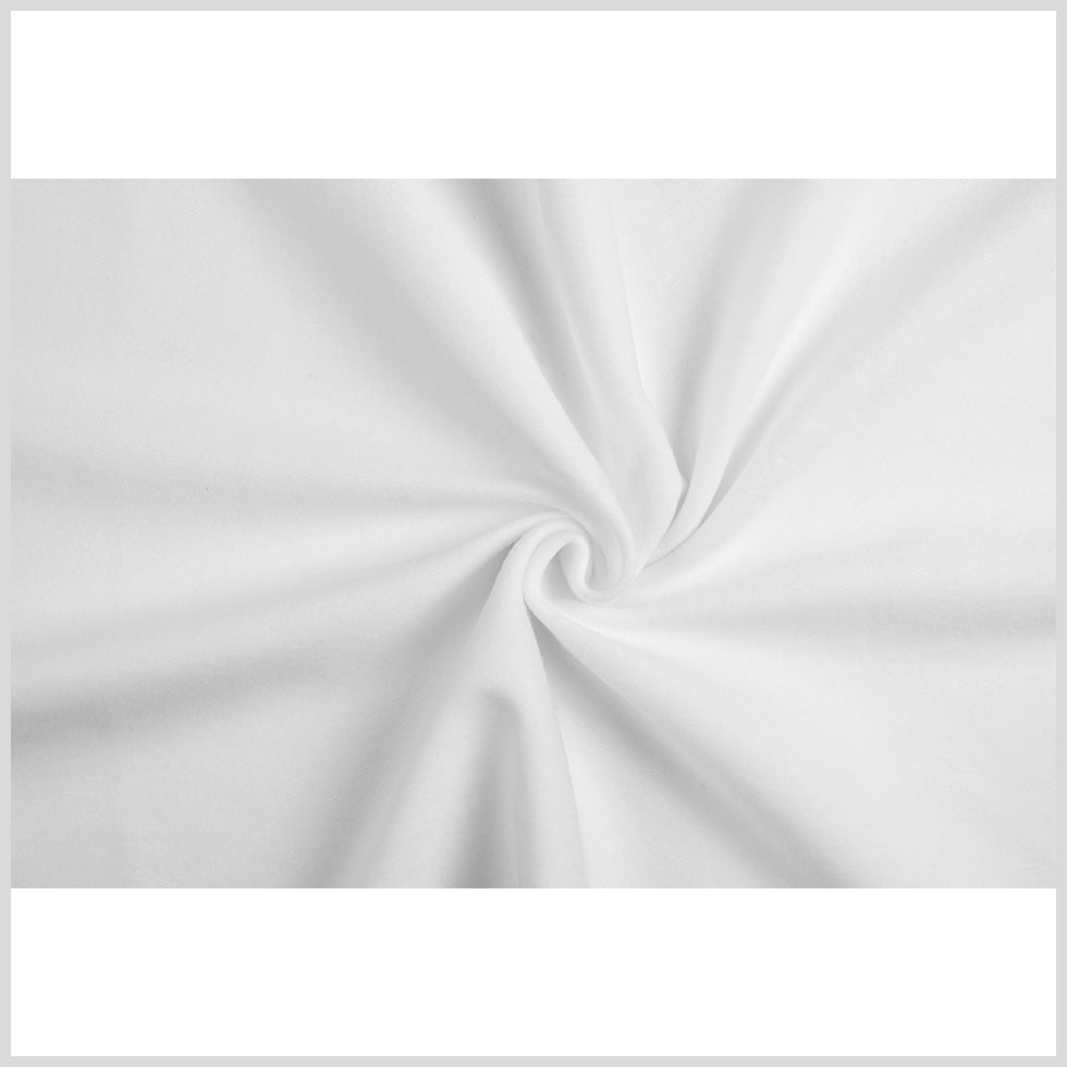 Ralph Lauren American Made Pure White Cotton Knit Fleece Folded