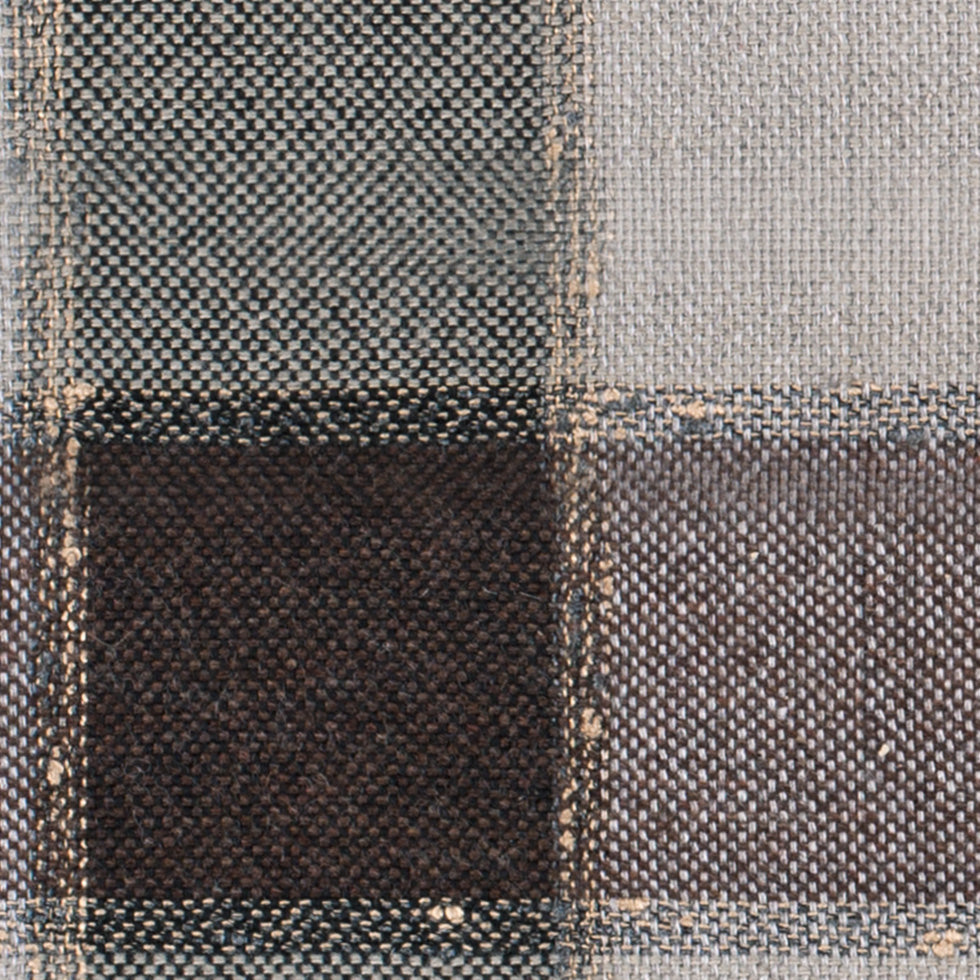 Brown Checkered Wool Blended Tweed Detail