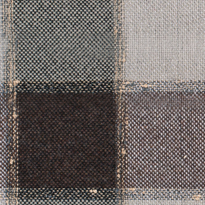 Brown Checkered Wool Blended Tweed Detail