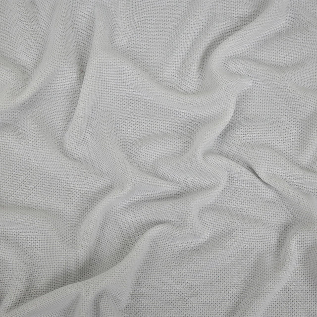 White Polyester Knit Pique