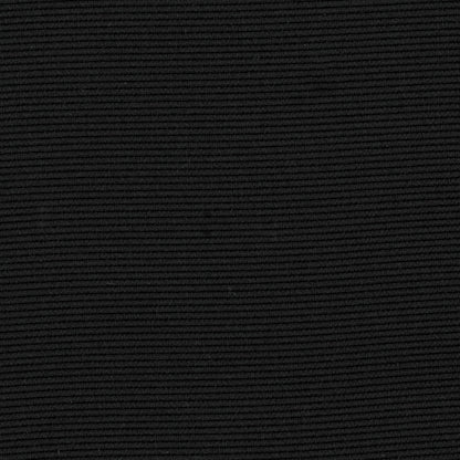 Black Blended Polyester Ribbed Woven Detail
