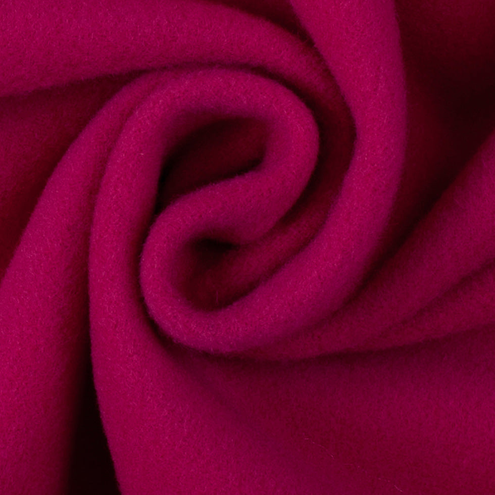 Wool/Cashmere Coating - Fuchsia, Made in Italy - Alberini Collection