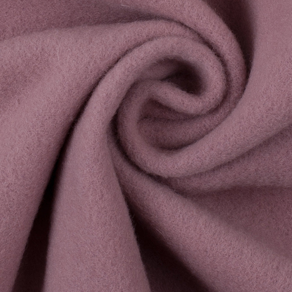 Wool and Cashmere Coating Made in Italy - Dusty Rose - Alberini Collection