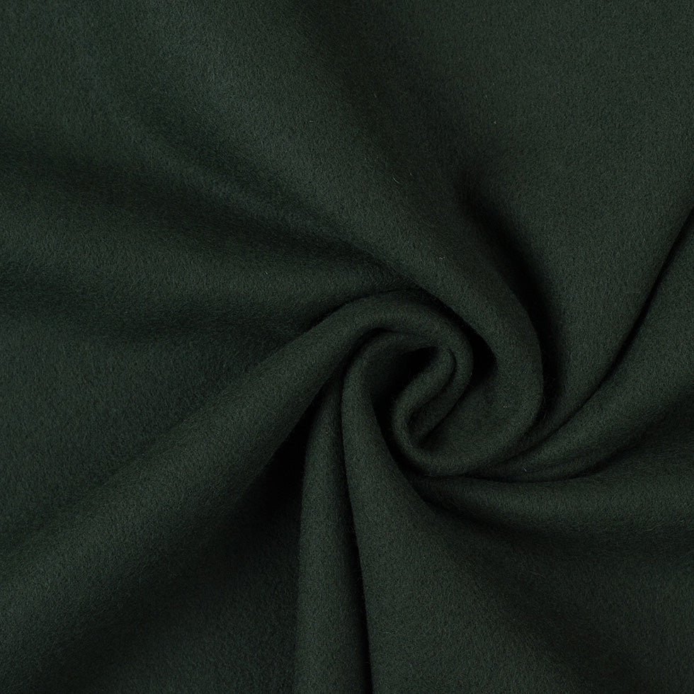 Wool and Cashmere Coating Made in Italy - Forest Green - Alberini Collection