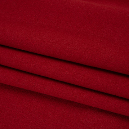 Wool and Cashmere Coating Made in Italy - Red - Alberini Collection Folded