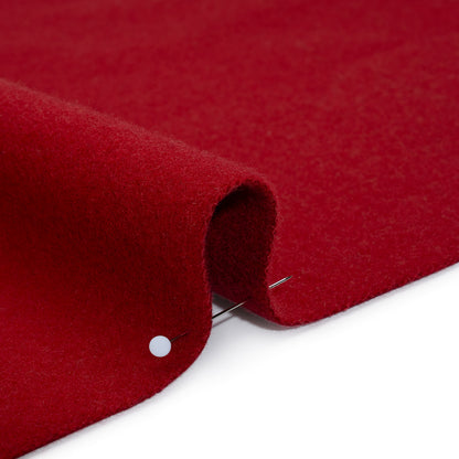 Wool and Cashmere Coating Made in Italy - Red - Alberini Collection Detail
