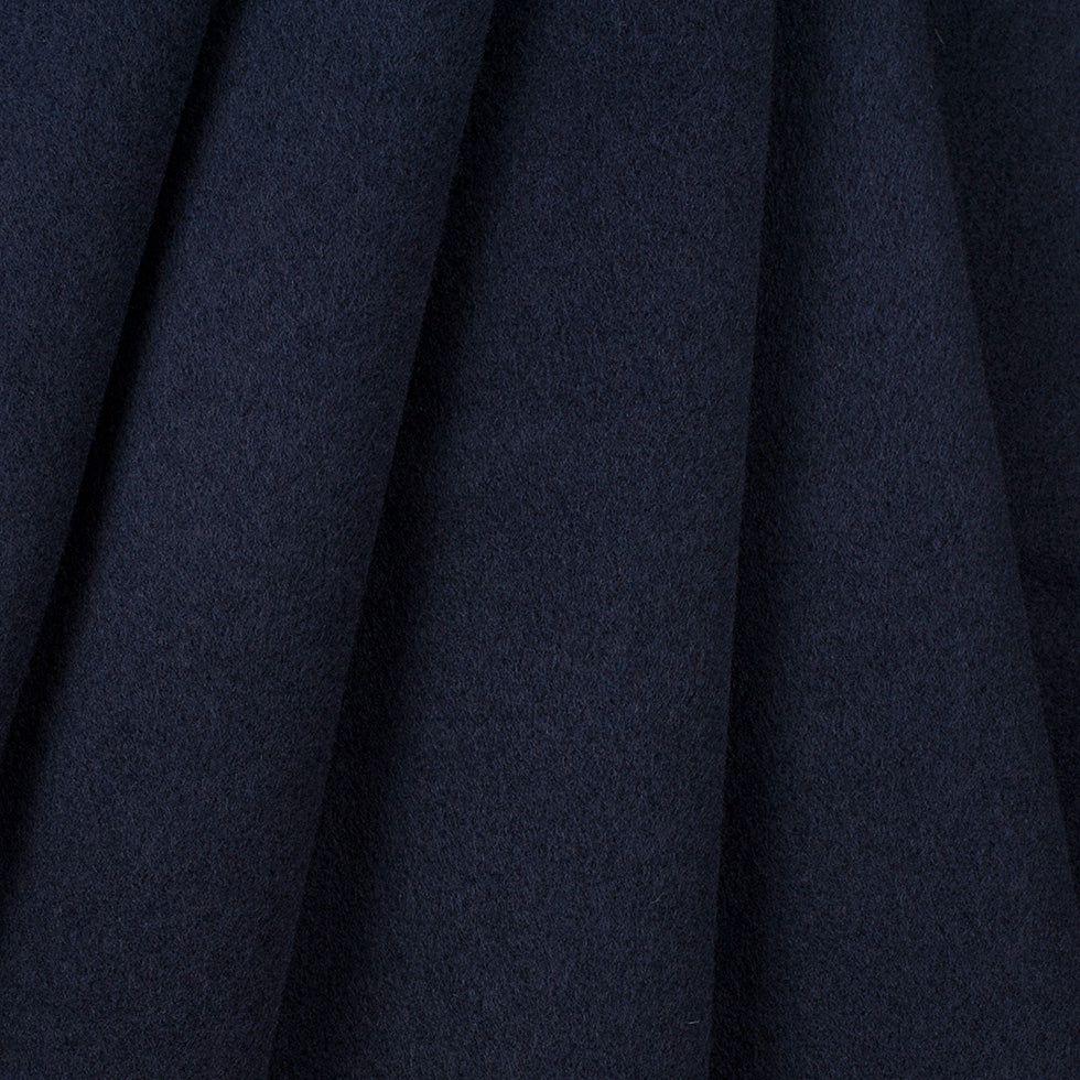 Wool and Cashmere Coating Made in Italy - Navy - Alberini Collection