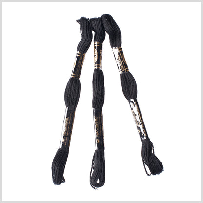 3-Pack DMC Size 6 Embroidery Floss #310 Black