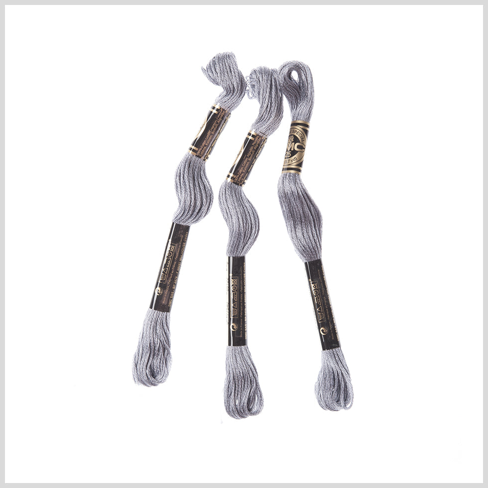 3-Pack DMC Size 6 Embroidery Floss #414 Dark Steel Gray