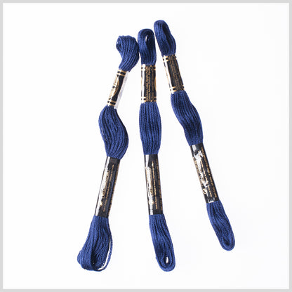 3-Pack DMC Size 6 Embroidery Floss #823 Dark Navy Blue
