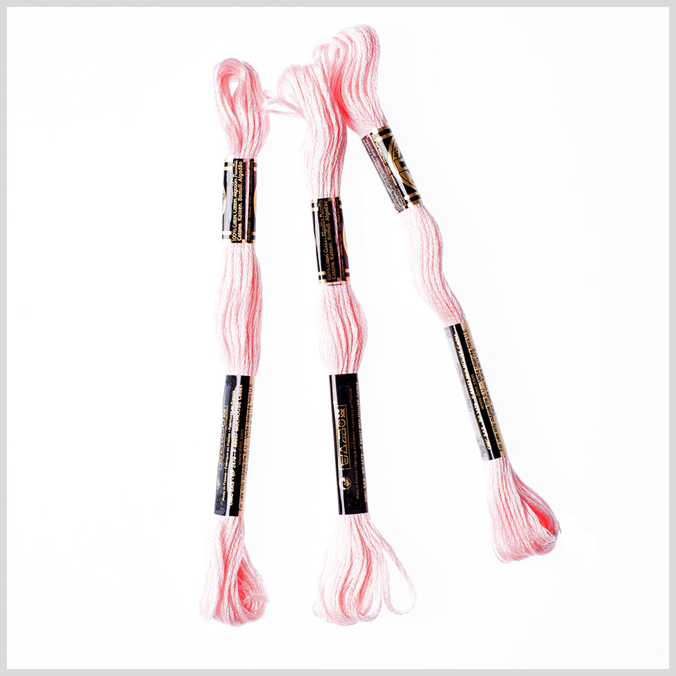3-Pack DMC Size 6 Embroidery Floss #963 Almond Blossom