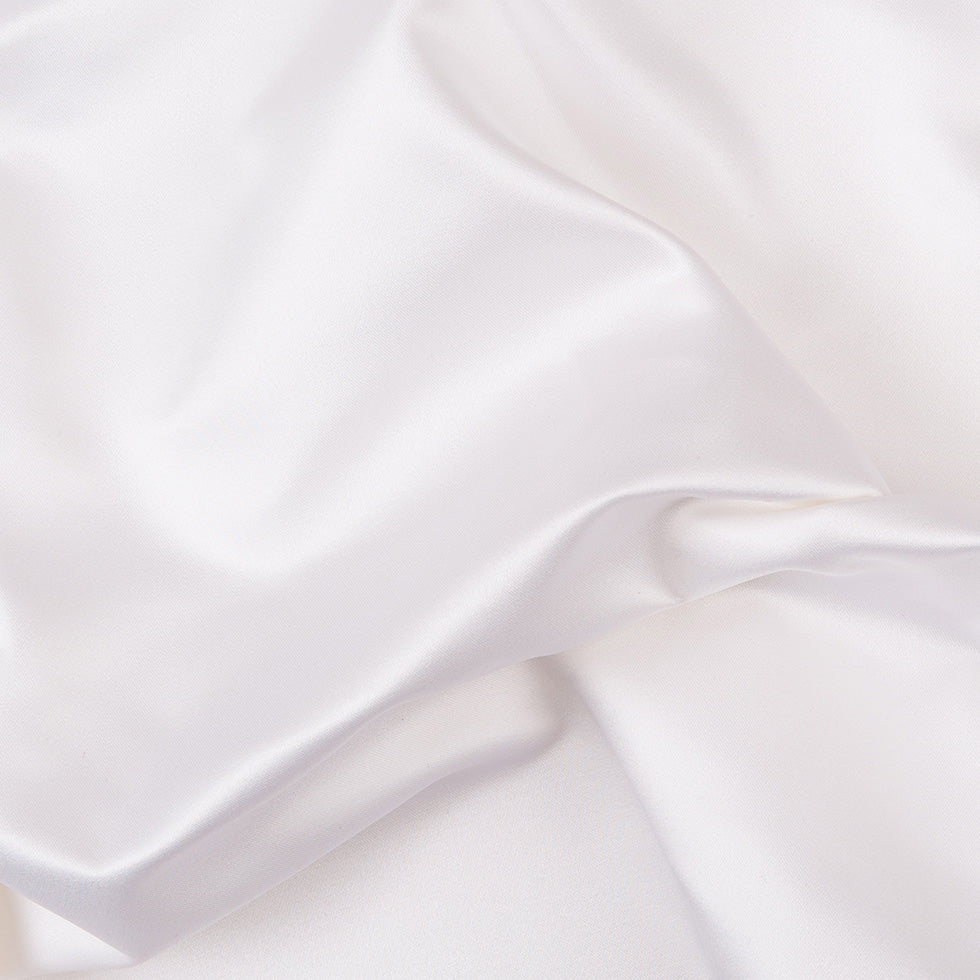 Premier White 100% Silk Double Face Duchesse Satin