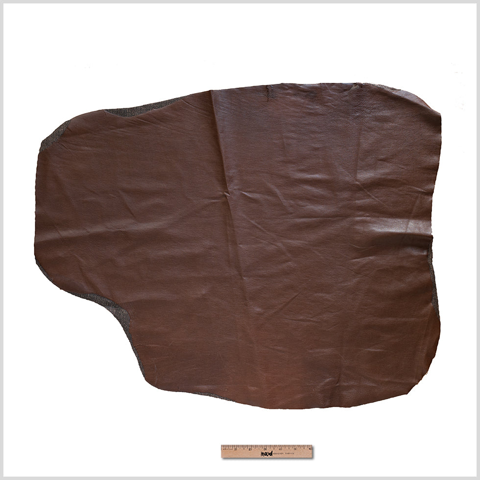 Small Estate Chocolate Stretch Lamb Leather - Full