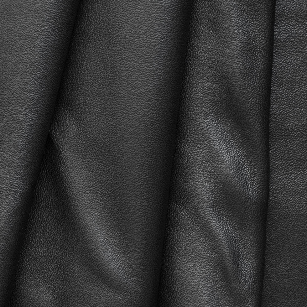 Small Black Pebbled Lamb Leather - Detail
