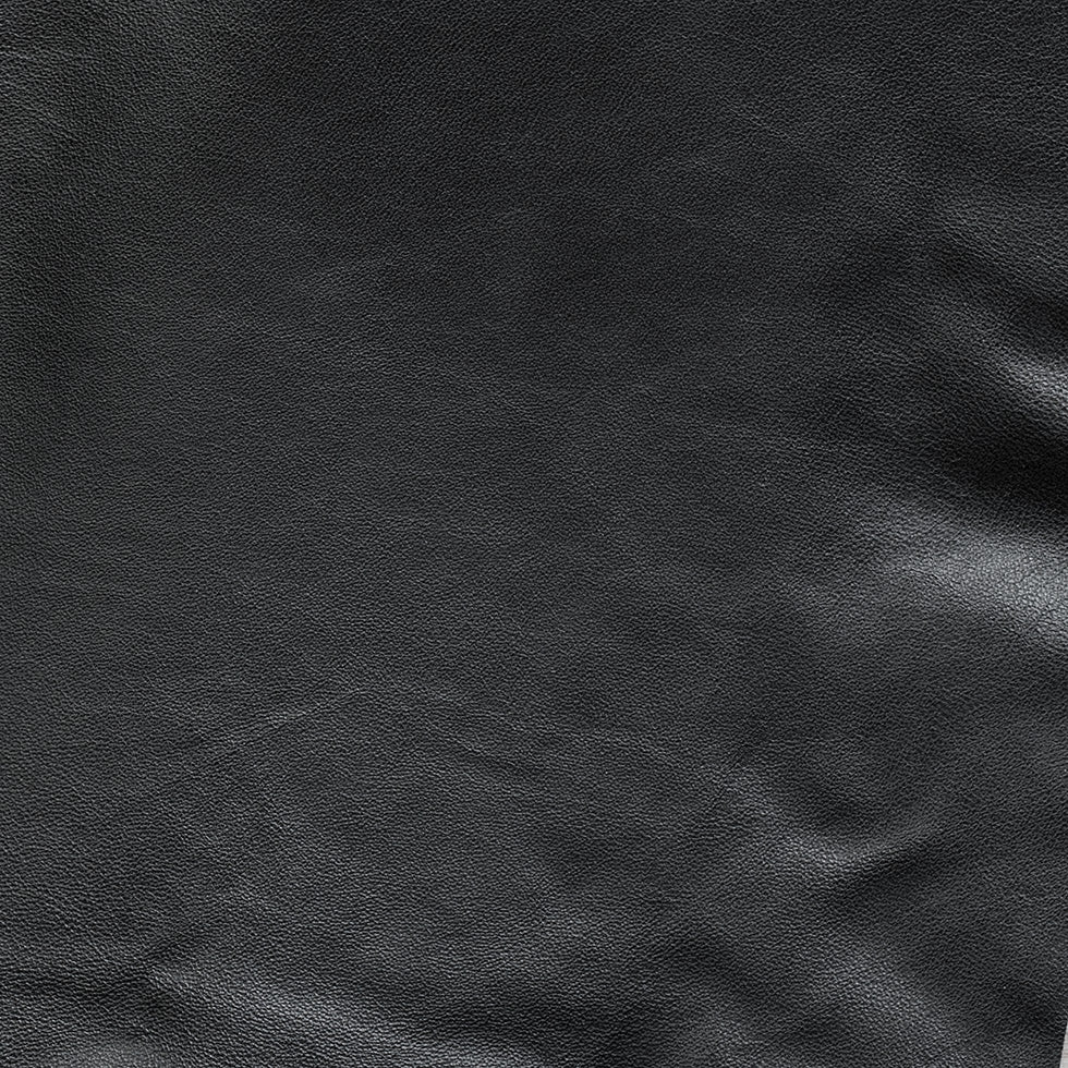 Small Black Pebbled Lamb Leather