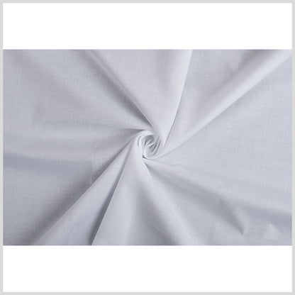 Cloud White Japanese Pima Cotton Lawn - Folded