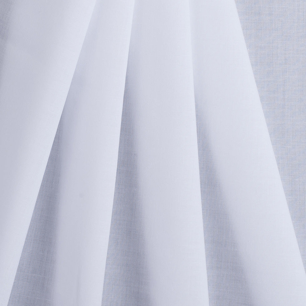 Cloud White Japanese Pima Cotton Lawn - Detail