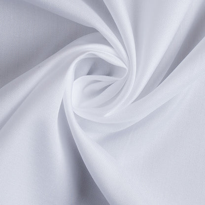 White Pinpoint Oxford Pima Cotton Woven Shirting Detail