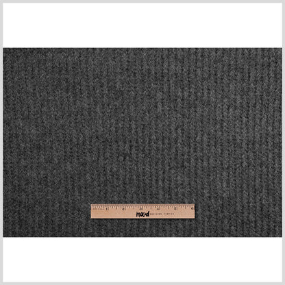 Herno Gray Knit Wool Coating - Full