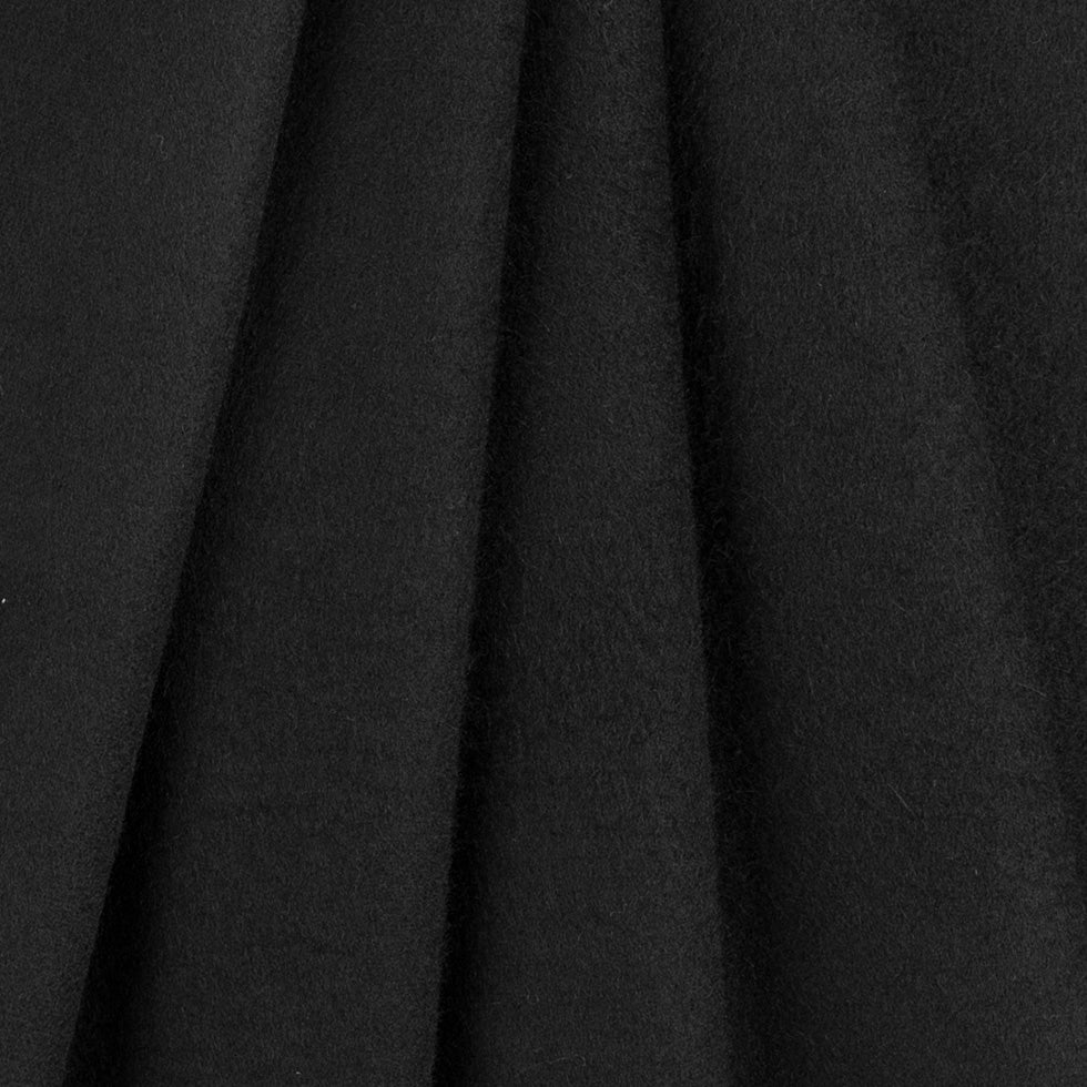 Burberry Black Blended Wool/Cashmere Coating Folded