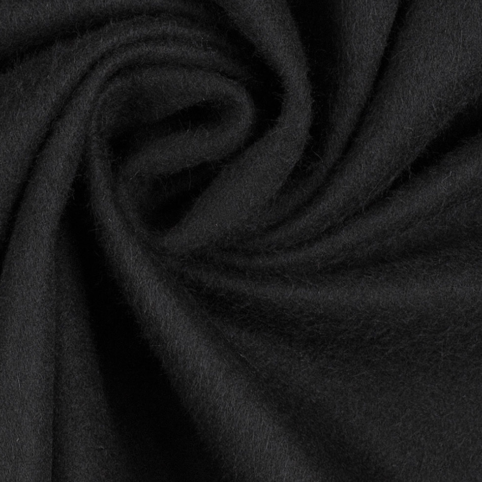 Burberry Black Blended Wool/Cashmere Coating Detail