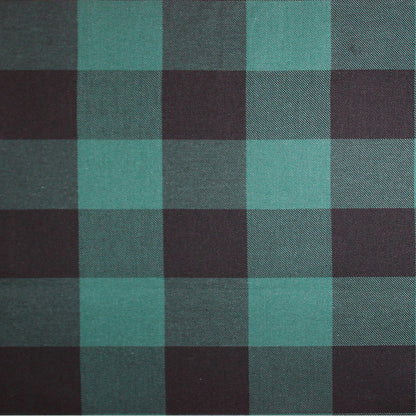 Green/Black Buffalo Check Cotton Flannel