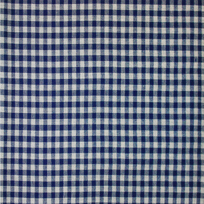 Blue/Gray Shepherd's Check Cotton Flannel