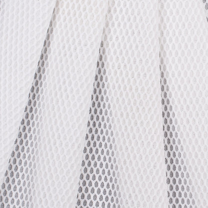 White Birdseye Pique Polyester Mesh - Folded