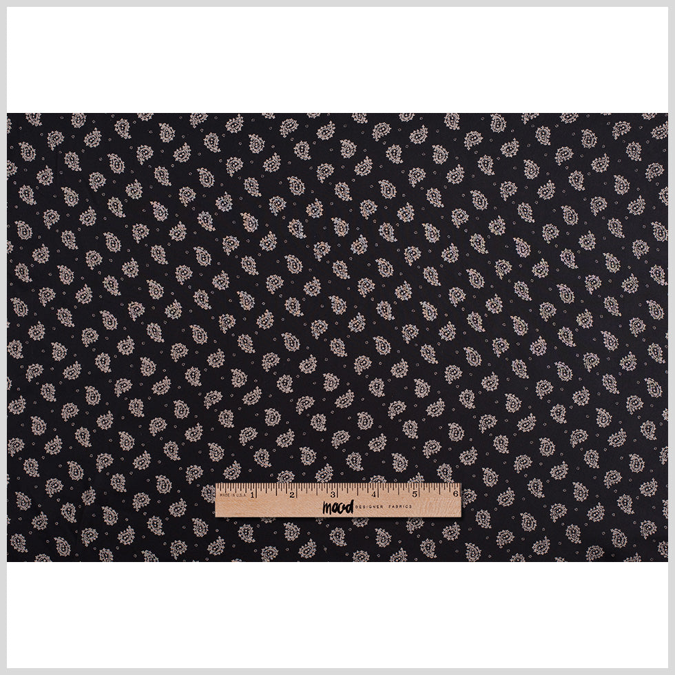 Jason Wu Black/Taupe Paisley Silk Chiffon - Folded