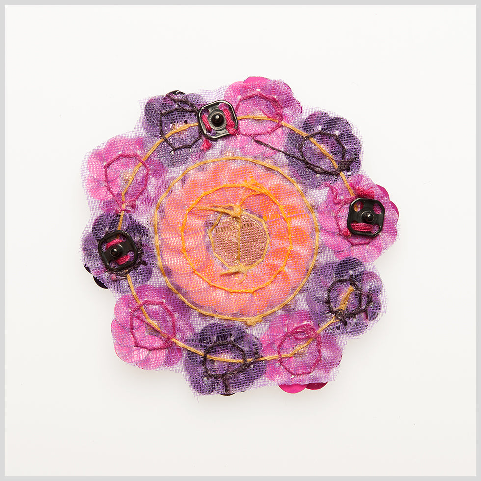 2.5 Multicolor Sequin Flower Applique - Detail