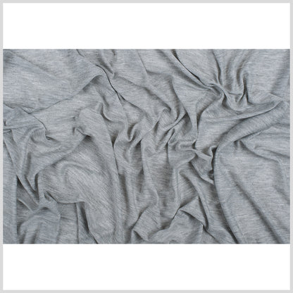 Heathered Gray Stretch Viscose Jersey Full