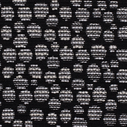Black/Navy Metallic Polyester Jacquard Full