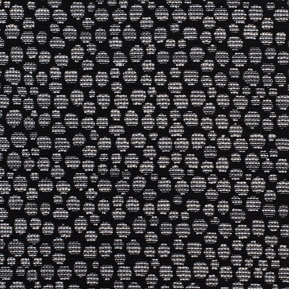 Black/Navy Metallic Polyester Jacquard