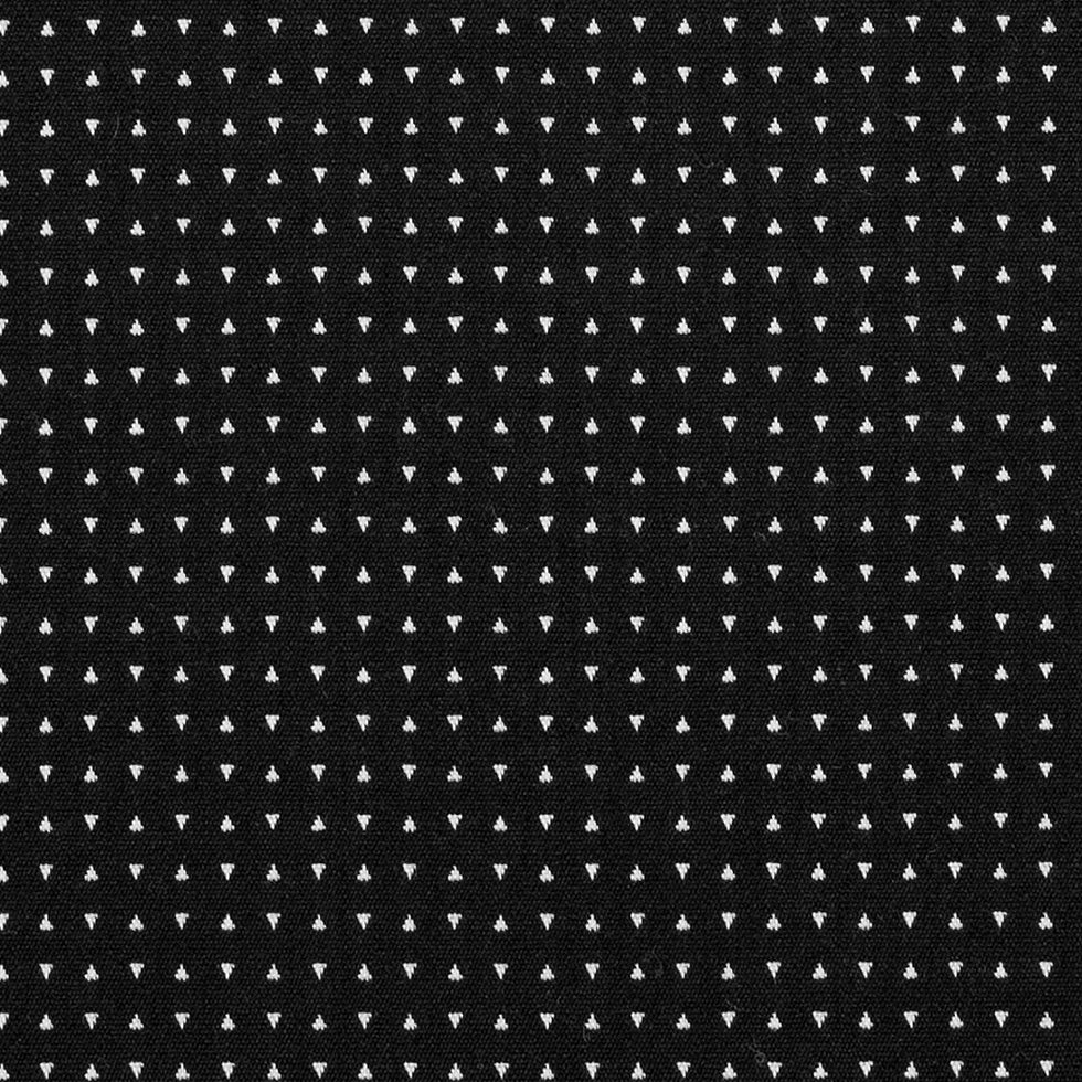 Turtledove/Black Geometric Stretch Cotton Jacquard Detail