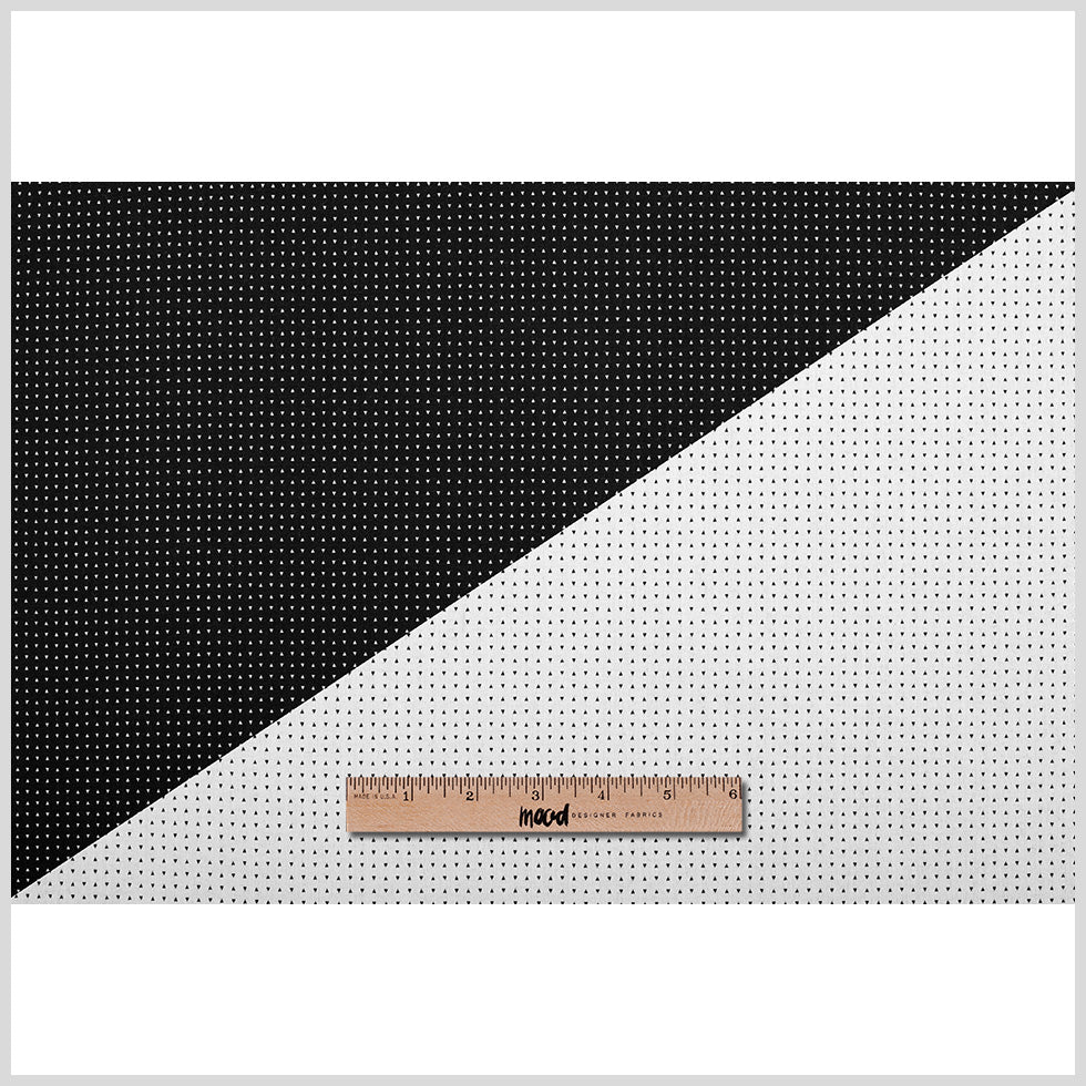 Turtledove/Black Geometric Stretch Cotton Jacquard Full