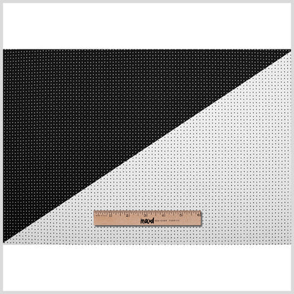 Turtledove/Black Geometric Stretch Cotton Jacquard Full