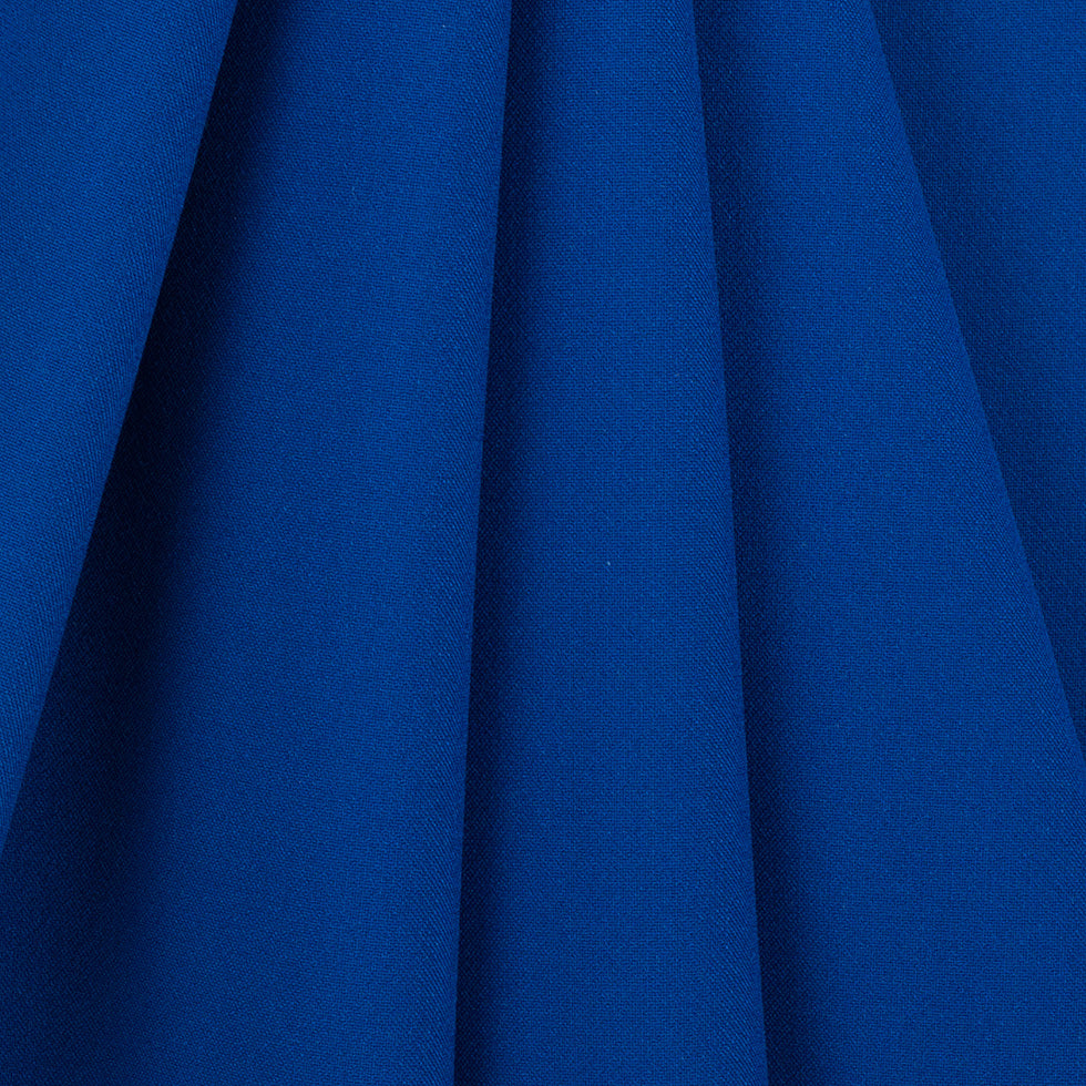 Royal Blue/Aqua Double Faced Stretch Polyester Woven - Folded