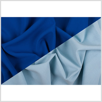 Royal Blue/Aqua Double Faced Stretch Polyester Woven - Full