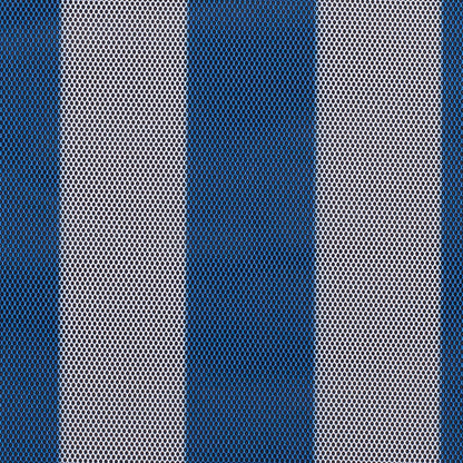 Blue/White Awning Striped Polyester Netting/Mesh - Detail