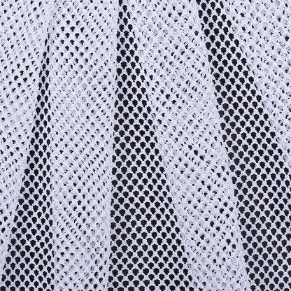 White Polyester Stretch Netting - Folded