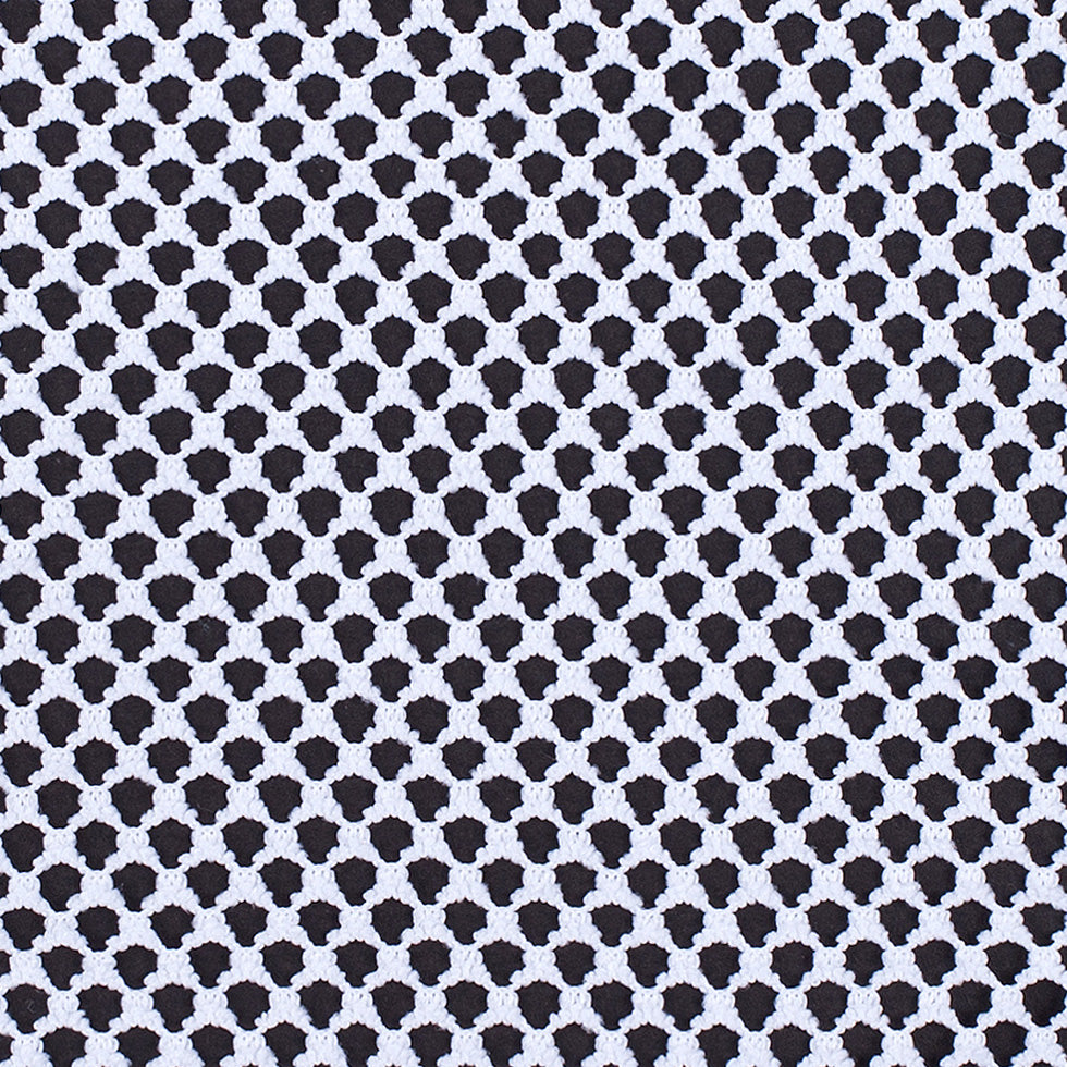 White Polyester Stretch Netting - Detail